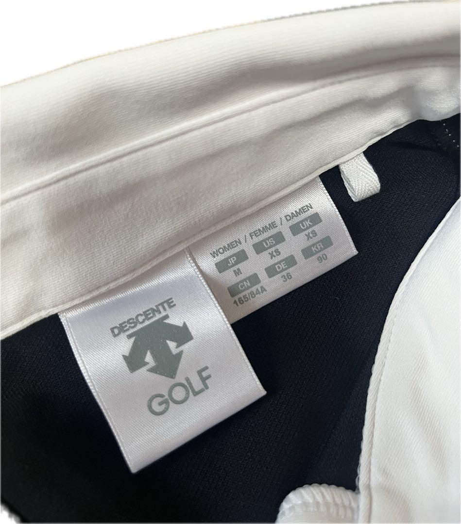 DESCENTE GOLF フリル付きポロシャツ M
