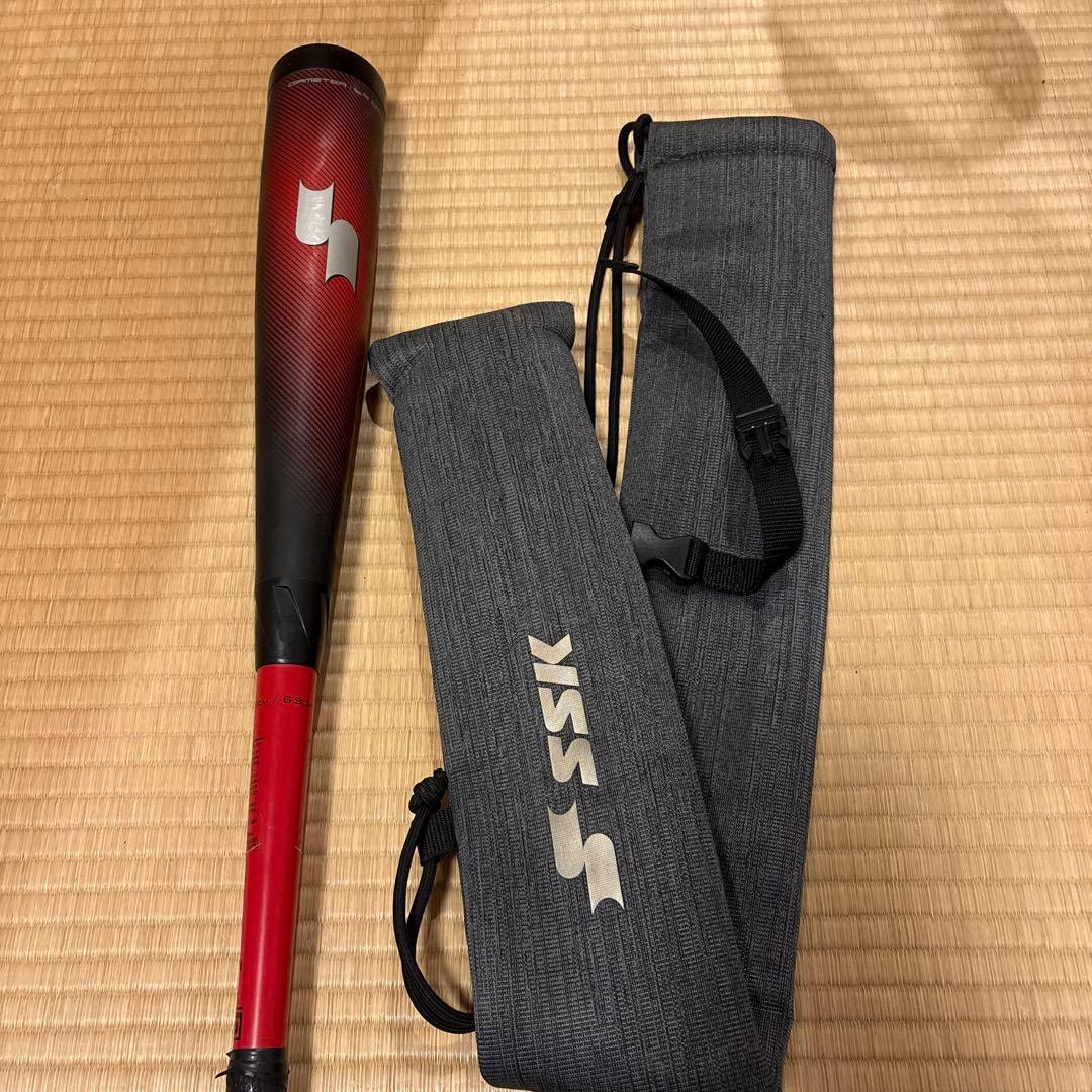 MMJr.78cm トップバランス 軟式少年用バット ブラック×レッド