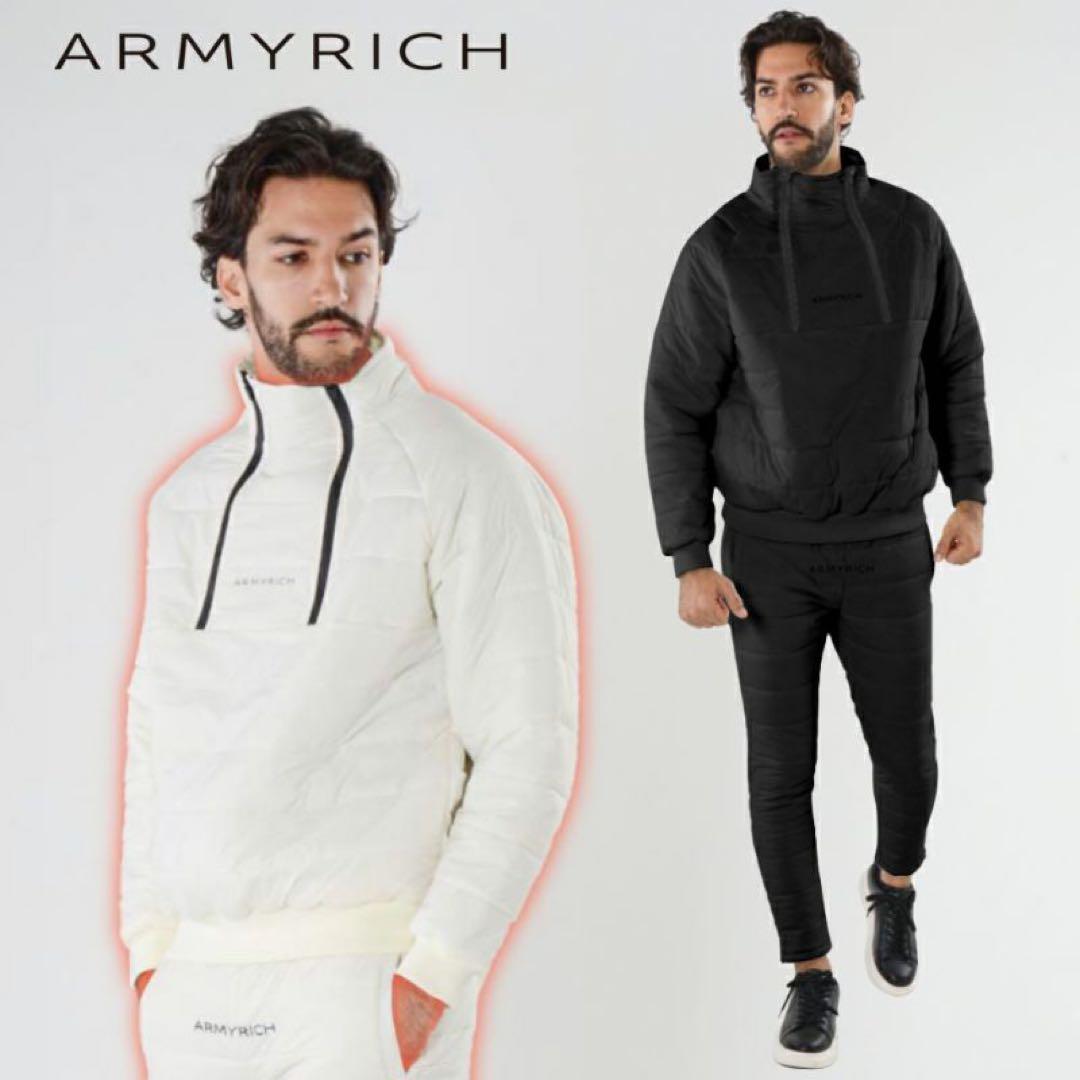 【完売品】アーミーリッチ 中綿スタンドプルオーバーセットアップ ARMYRICH