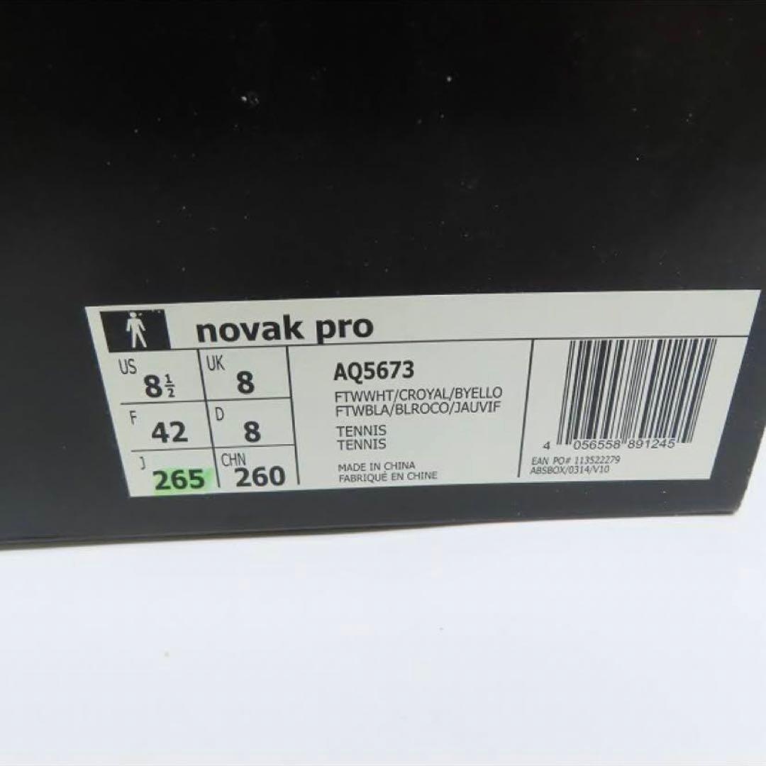 【未使用】アディダス adidas novak pro テニスシューズ
