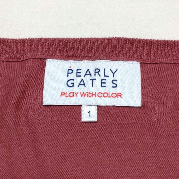 PEARLY GATES レディース ゴルフ Vネックニット サイズ1(M)