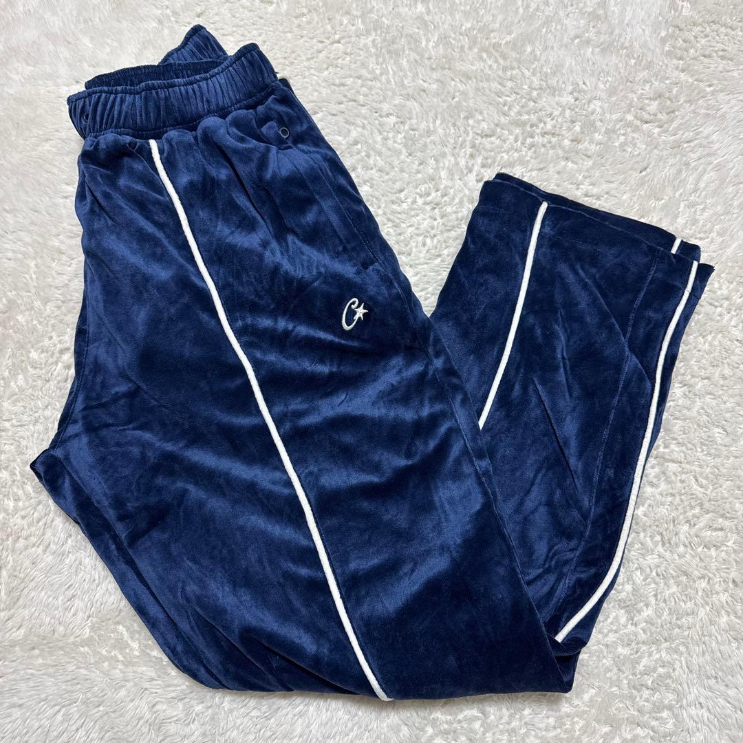 Corteiz VVS Uptown Velour セットアップ Sネイビー