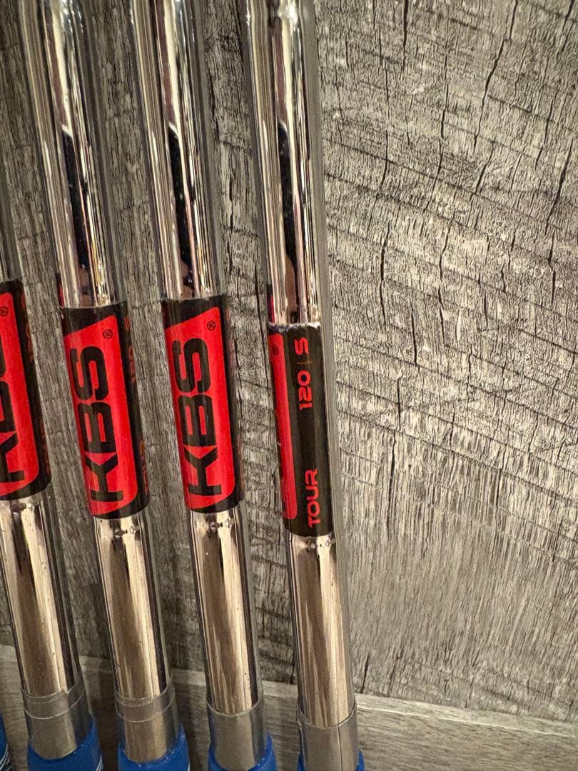 KBS TOUR 120 S 6本セット　mccグリップ付き