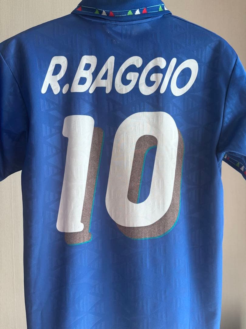 ロベルトバッジョ　R.BAGGIO 10番　イタリア代表　94年復刻ユニフォーム