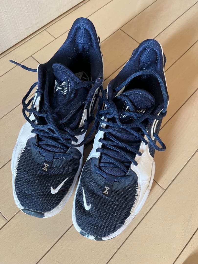 【レア商品】NIKE PG ポールジョージ　ホワイト／ネイビー 27.5cm