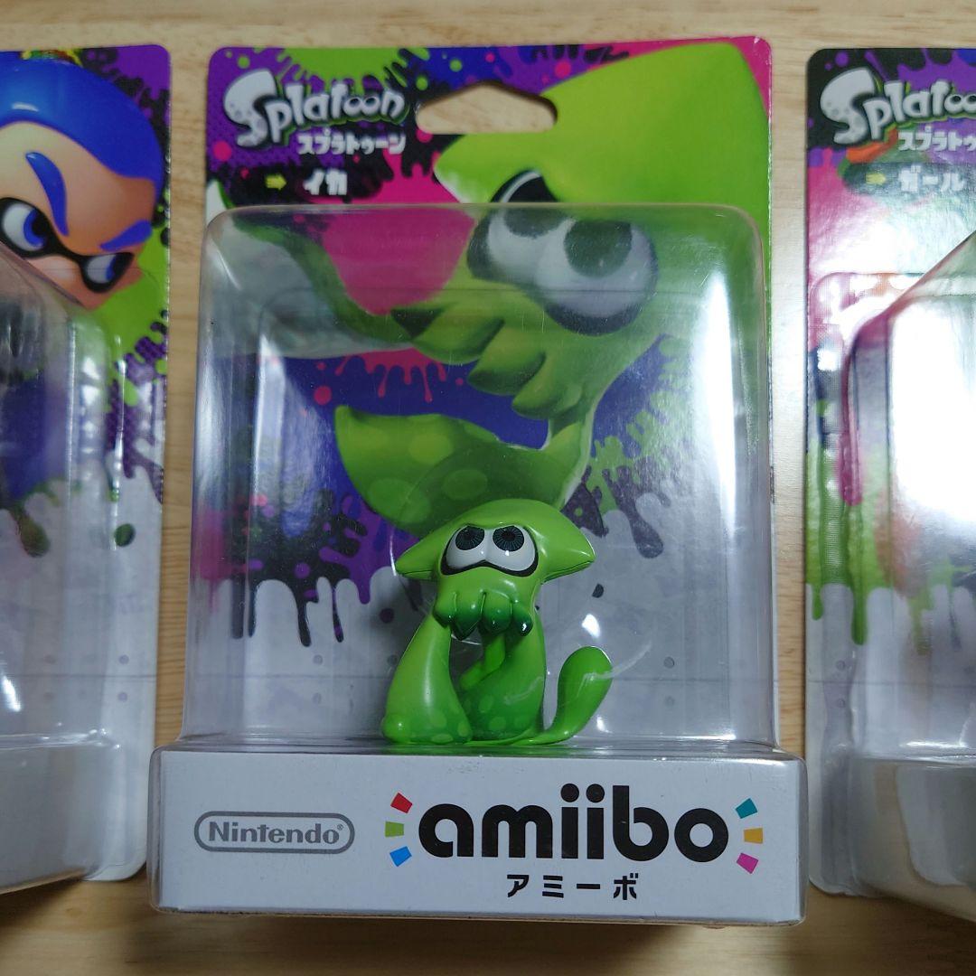 新品amiibo ガール ボーイ イカ 3個セットスプラトゥーンシリーズ