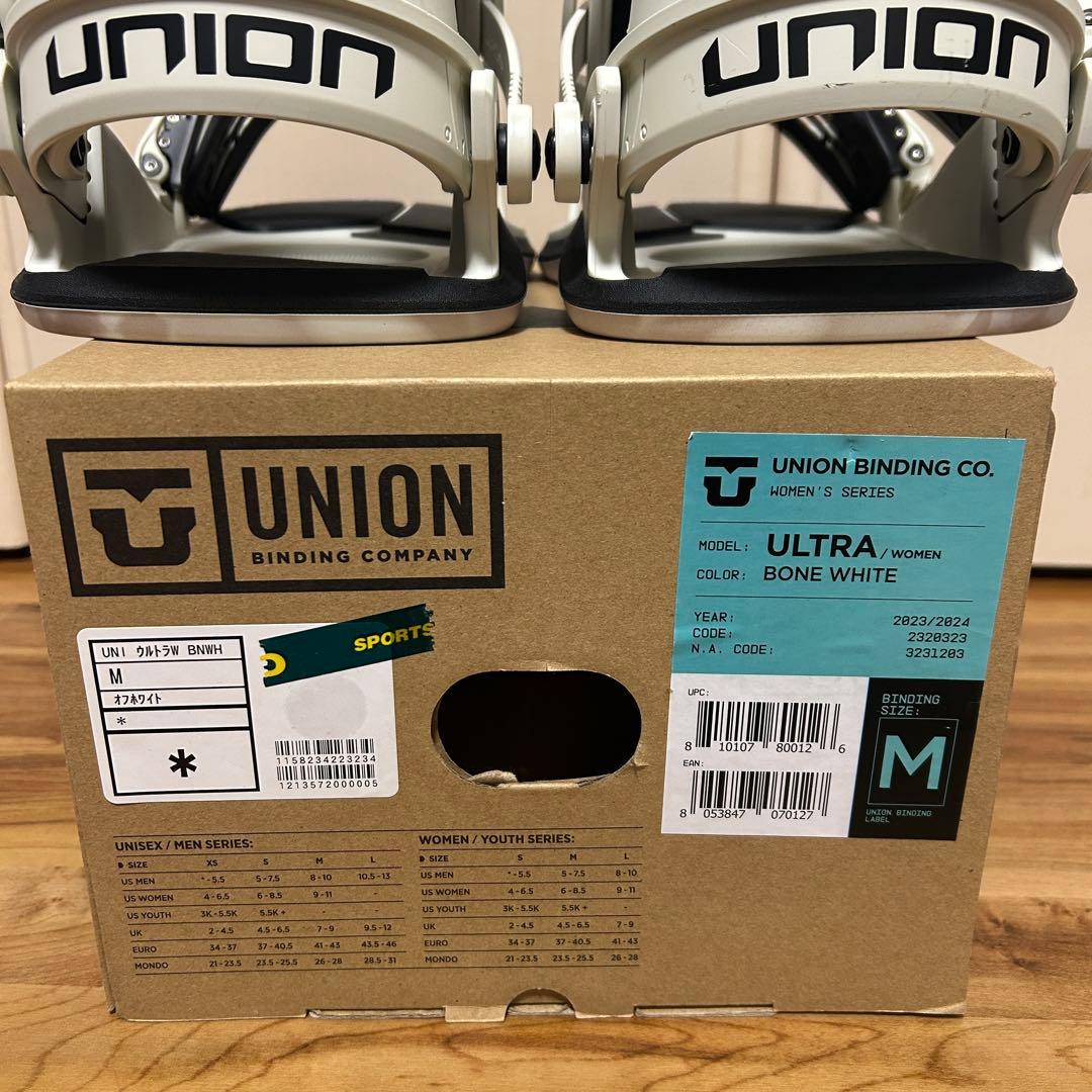 【美品】UNION ULTRA WOMEN WHITE / M ビンディング