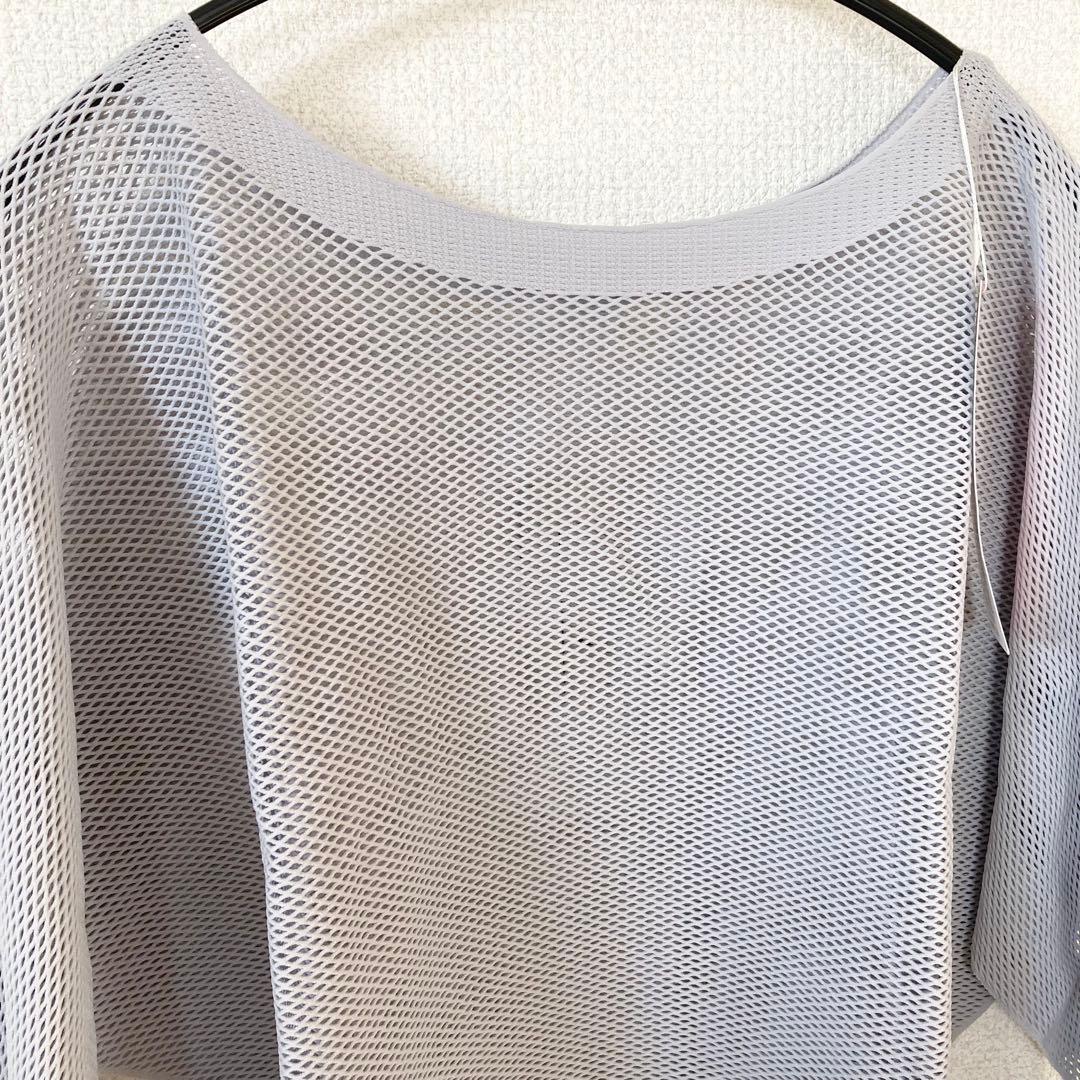 チャコット ノーソーイングニット メッシュ 七分袖Tシャツ ヨガウェア バレエ