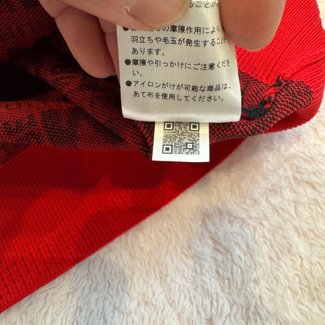 【マスターバニー】　パーリーゲイツ　レッド　クルーネック　セーター サイズ4