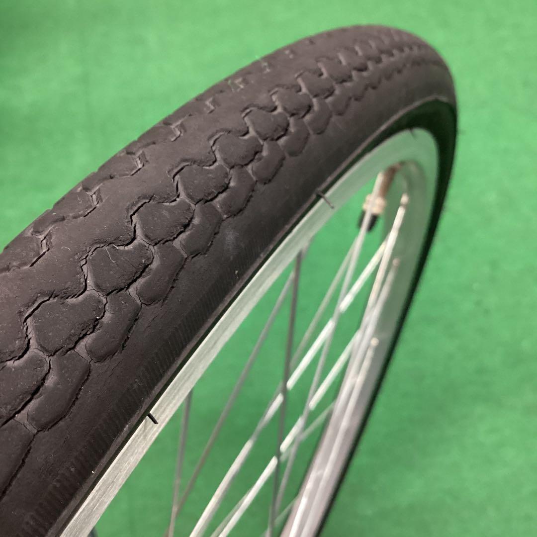 アルミリム　前輪 26x1-3/8 タイヤ付 ハブダイナモ　26インチ　J2端子