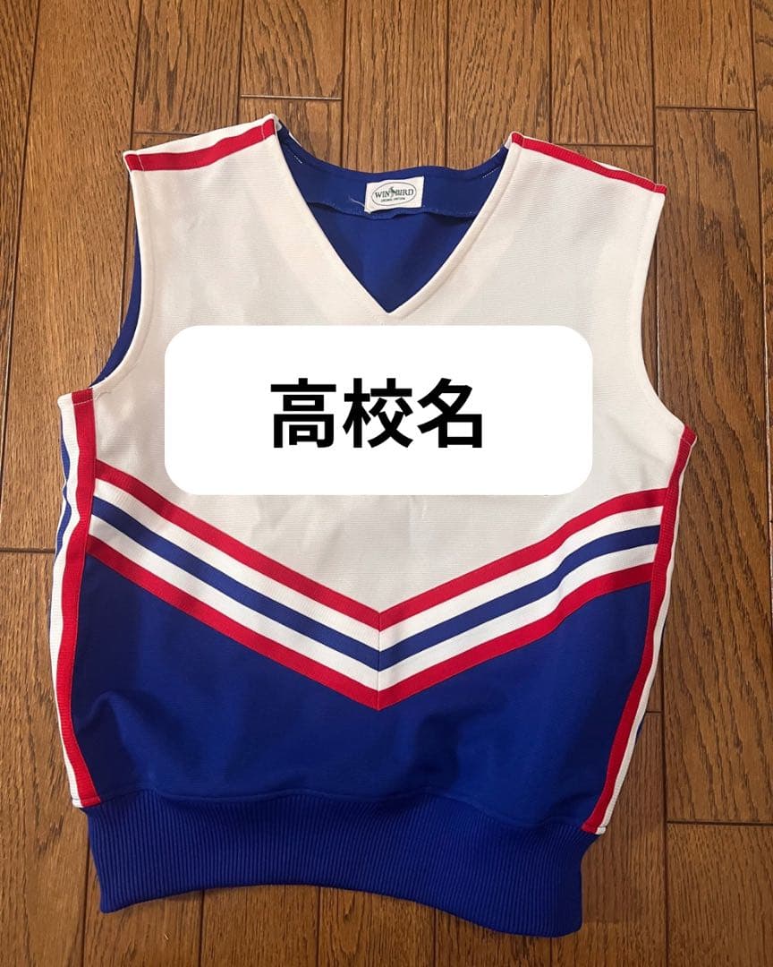 高校チア服セット（青・白・赤）