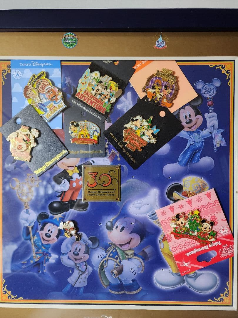 ディズニー30周年 ピンバッジ 額縁 まとめ