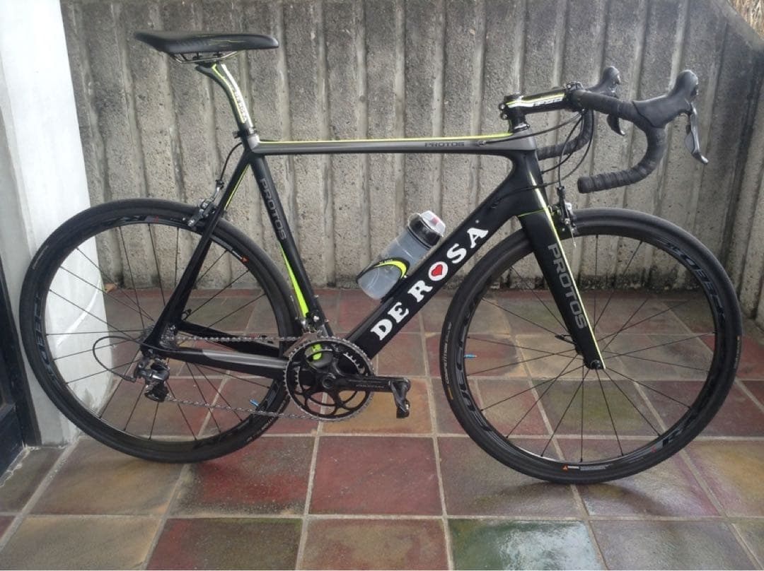 自転車本体 de rosa protos black yellow fluo 56.5