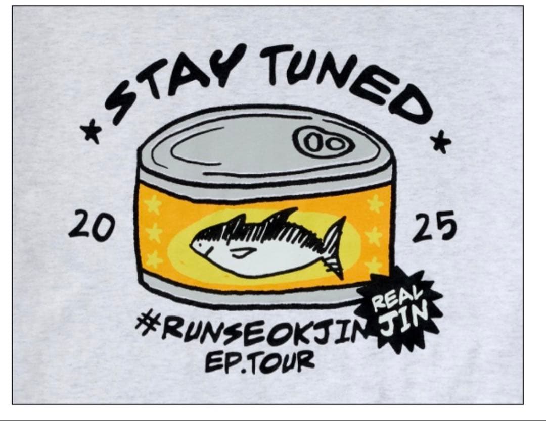 新品未開封　BTS RUNSEOKJIN Tシャツ ツナ缶 S JIN ジン