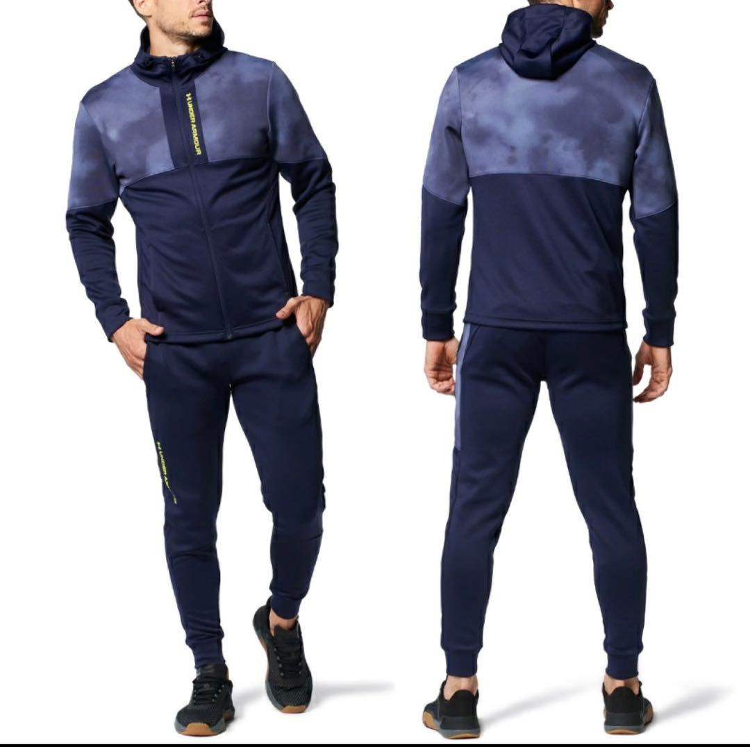 【美品】Under Armour ネイビージャージ上下セット　XL