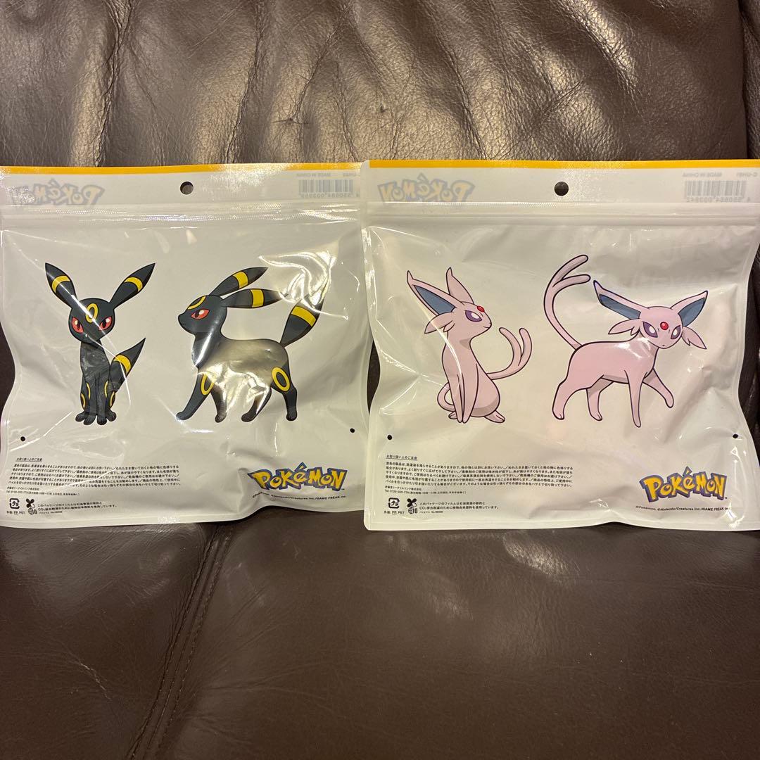 タオルインポーチ　ポケットモンスター　ブラッキー　エーフィ　ファミリーマート限定