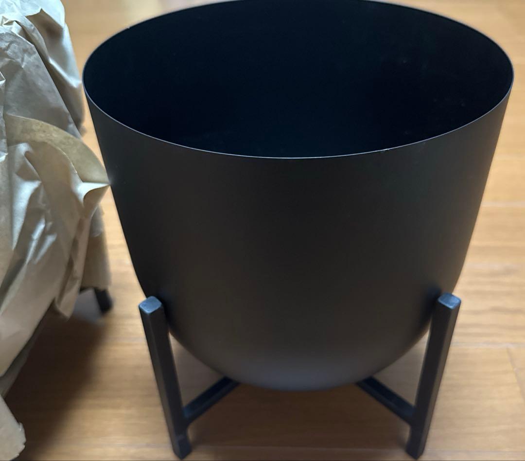  スタンドプランターL 2個セットブラック
