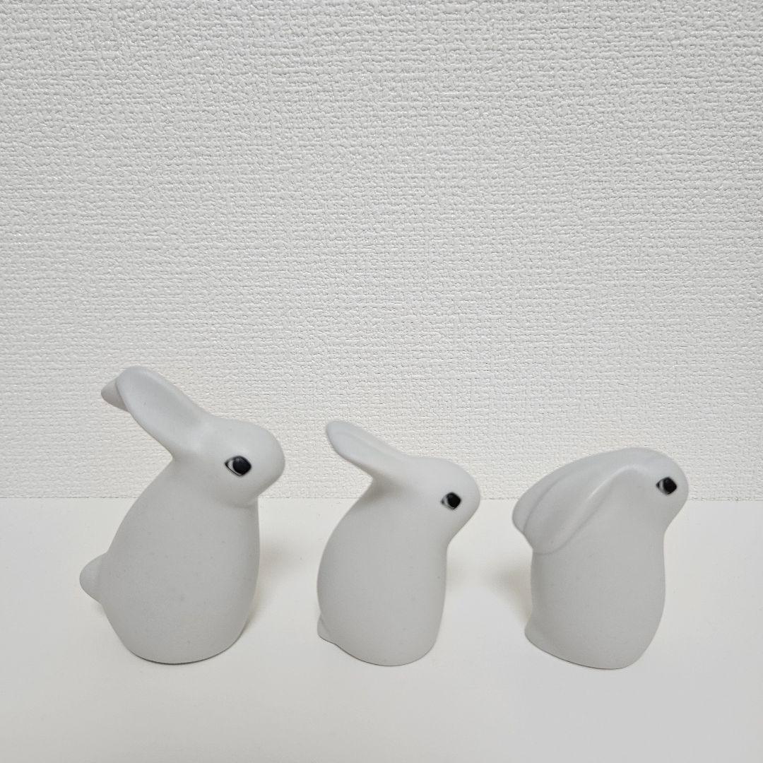 【廃盤品】ARABIA(アラビア)　ヘルヤ　バニー　うさぎ　親子　3体セット
