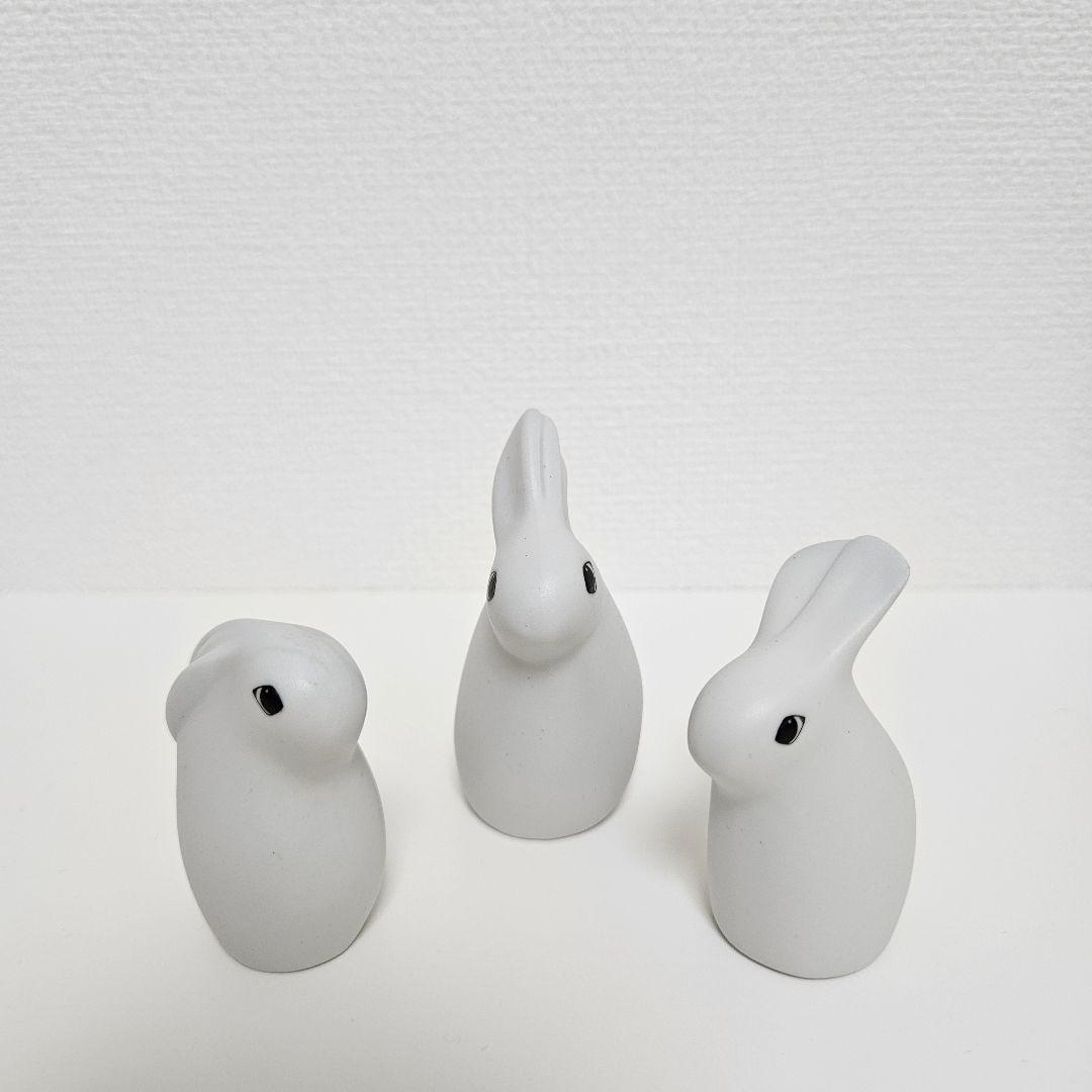 【廃盤品】ARABIA(アラビア)　ヘルヤ　バニー　うさぎ　親子　3体セット