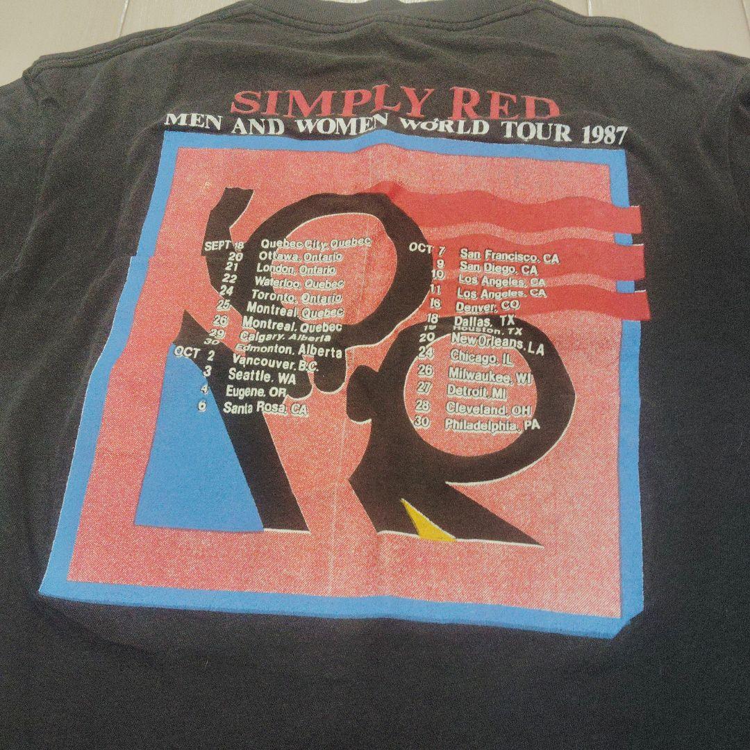 80's Simply Red 1987年ツアー Tシャツ