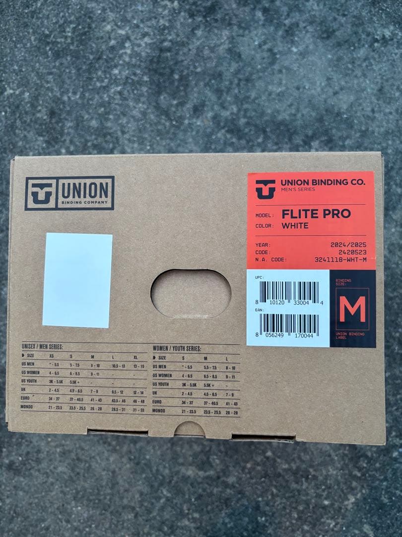 UNION FLITE PRO ホワイト M フライト　　プロ