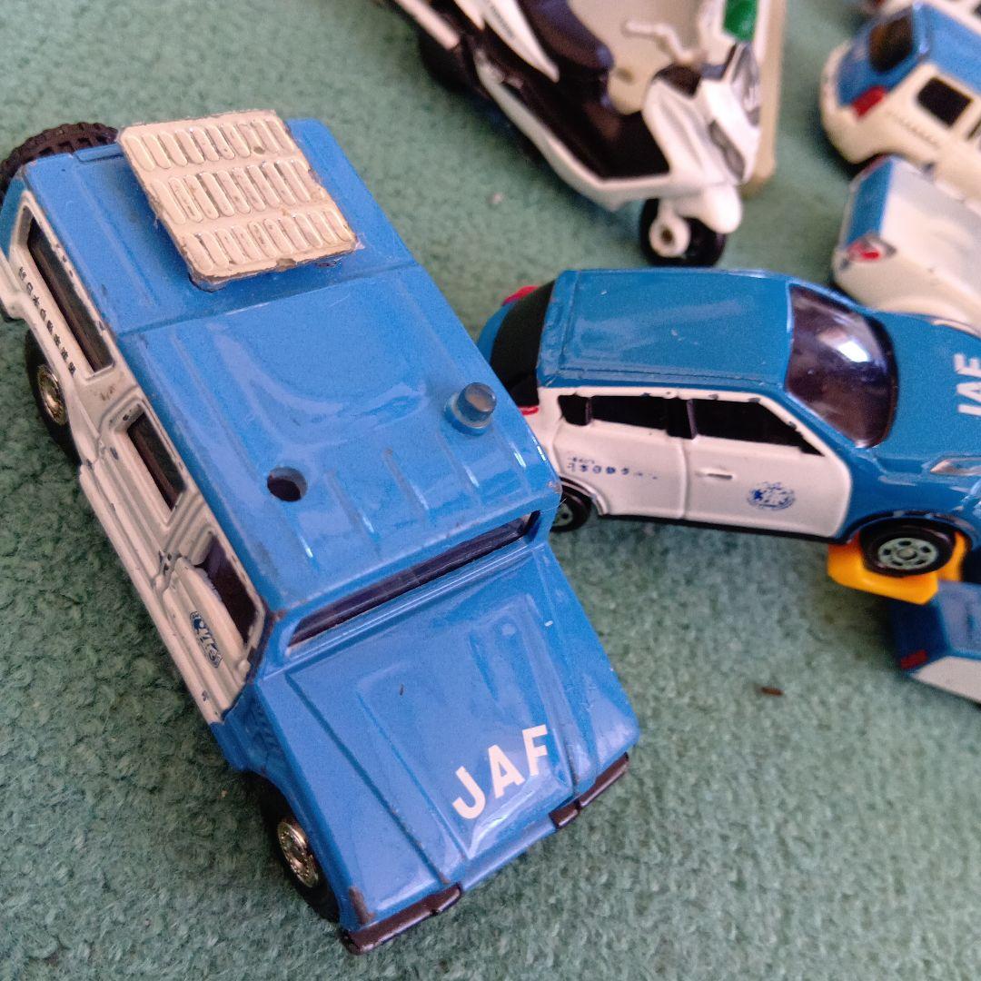 レア❗️JAF ミニカーセット 基地付き　トミカタウン　JAF基地　車両7台付き