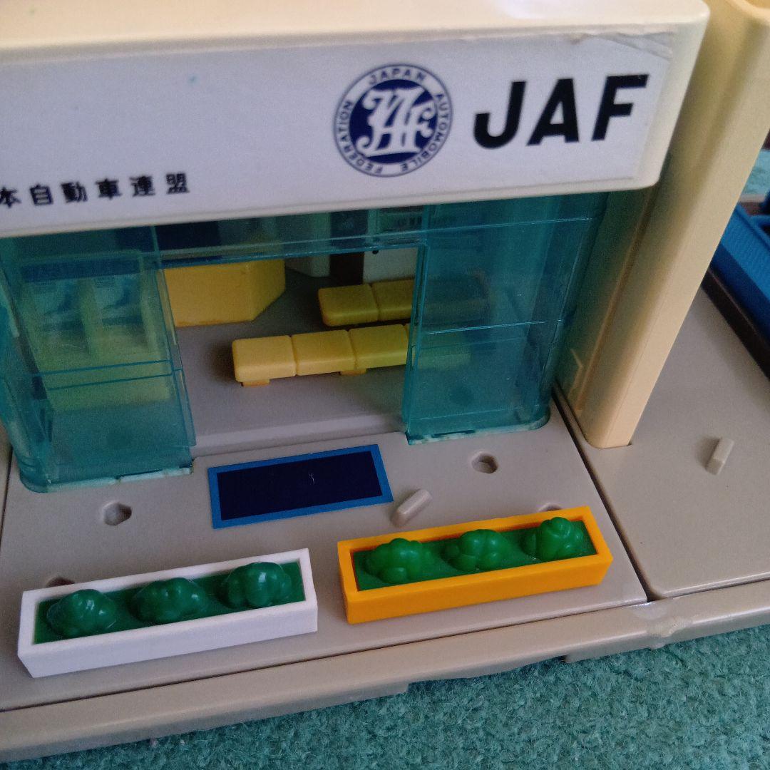 レア❗️JAF ミニカーセット 基地付き　トミカタウン　JAF基地　車両7台付き