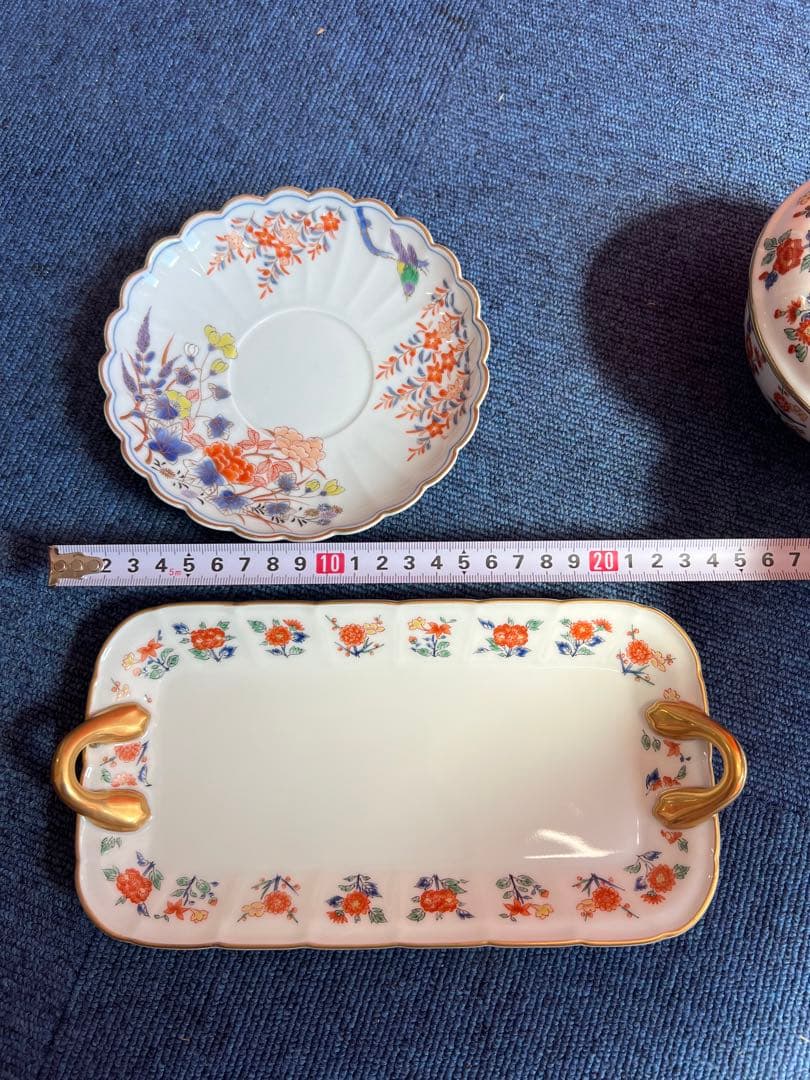 1011 其泉　色絵草花文　梅菊文　まとめ売り　金彩　未使用