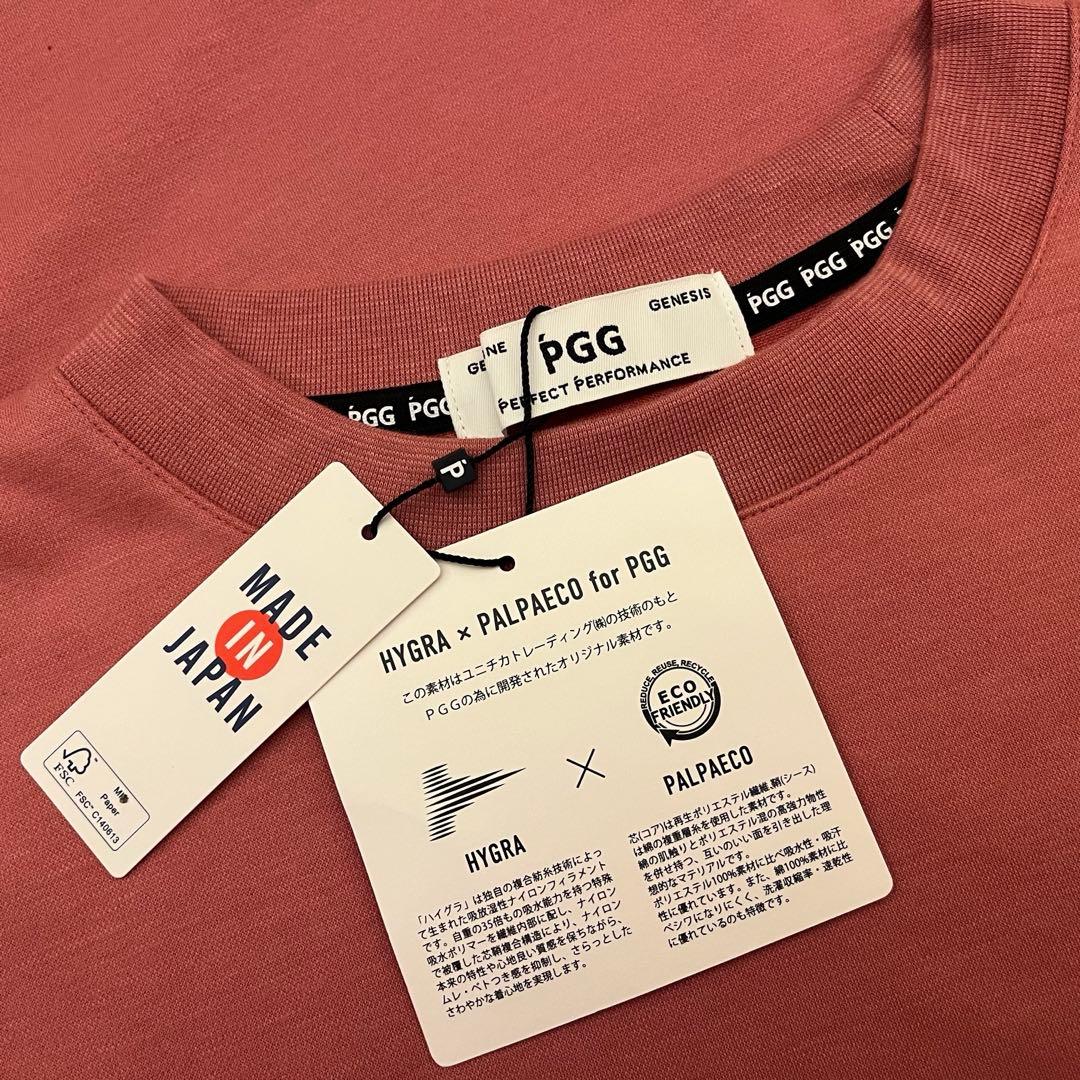 新品★PGG パーリーゲイツ 半袖Tシャツ スモーキーピンク ５