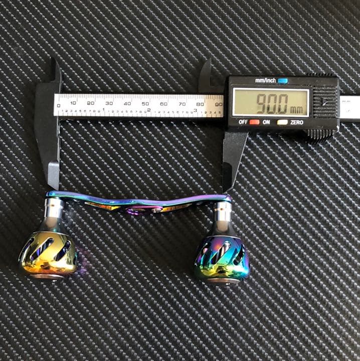 軽量アルミオフセットハンドル&パワーハンドルノブ セット オーロラ