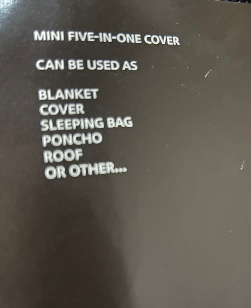 MINIチェッカー柄ブランケット、寝袋、ターフ&トートバッグ