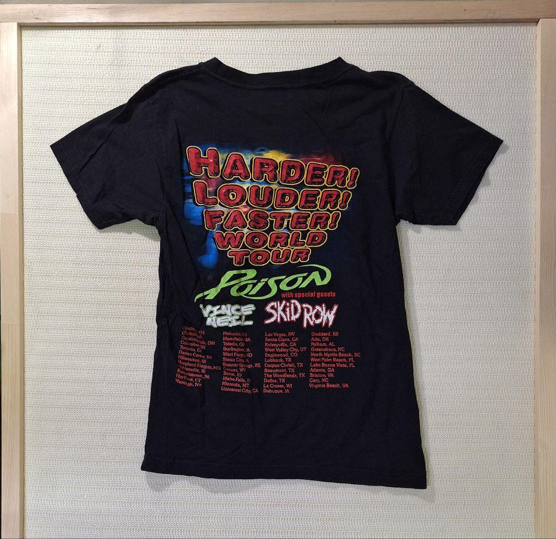 Poison ツアーTシャツ ビンスニールスキッドロウモトリークルーバンドT