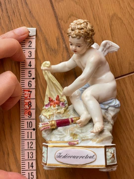 【最終値下です】マイセン　（古マイセン？） ハートを包む天使