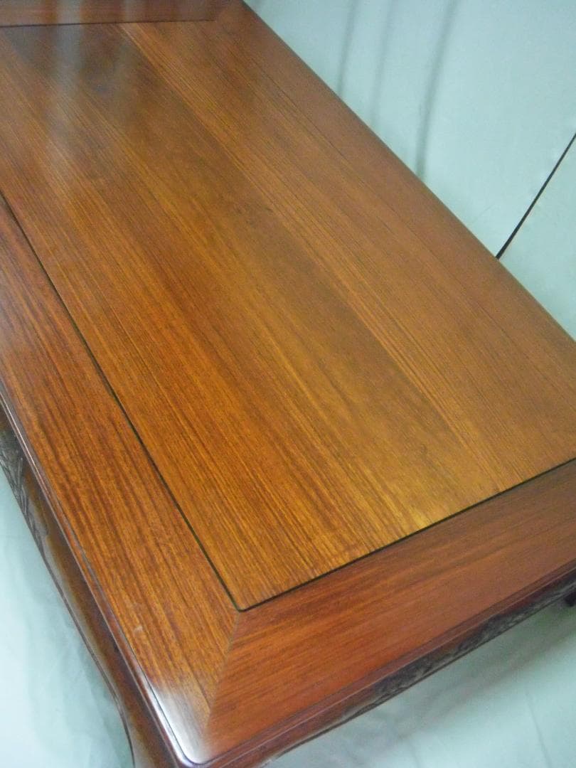 「新古品」座卓・花梨総無垢造り