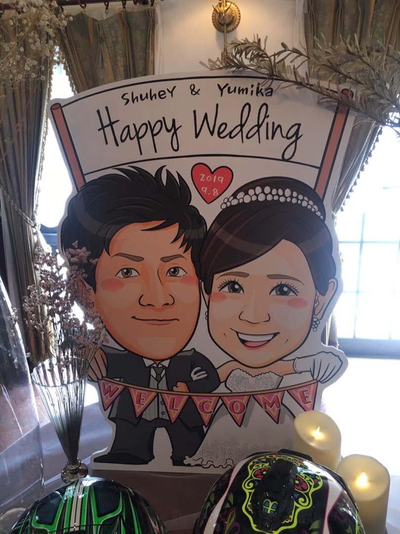 似顔絵特大パネル★結婚式　ウェルカムボード　似顔絵　プレゼント　お祝い