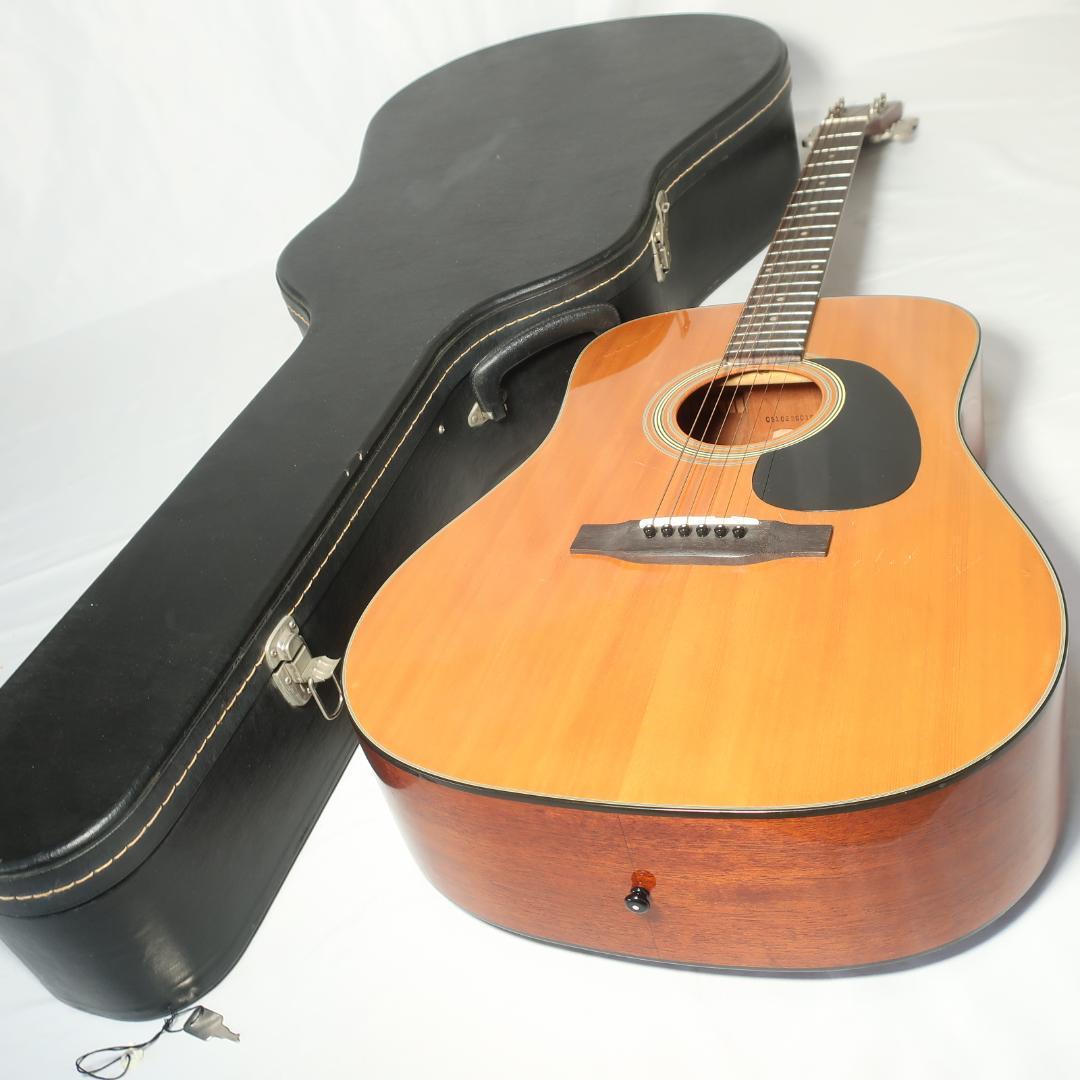 Aria Dreadnought AD-28 ギター ハードケース付 トップ単板