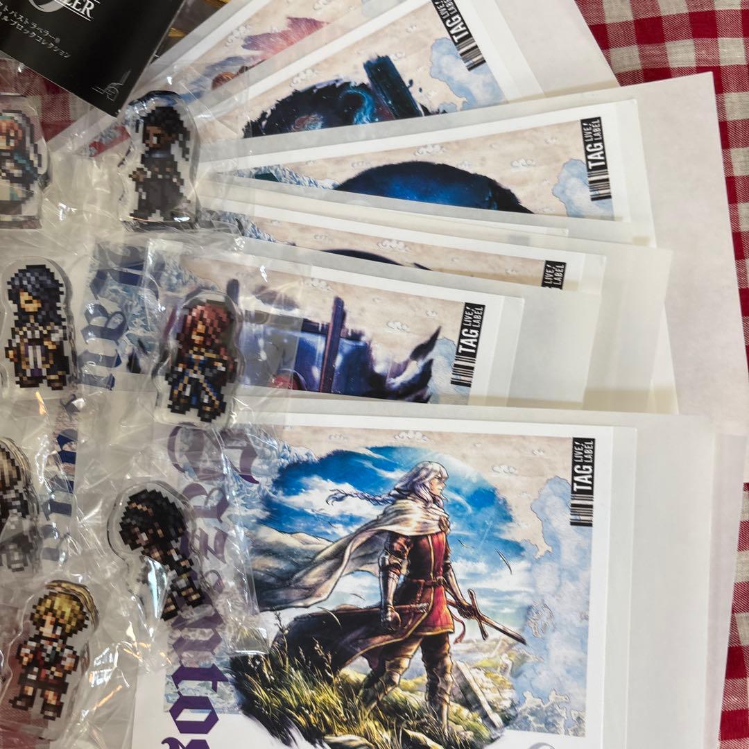 オクトパストラベラー0 処分品セット ミニ色紙 ピンバッジ アクリルブロック