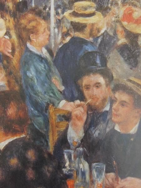 ルノワール・La Moulin ,.希少な額装用画集より、版上サイン、新品額付