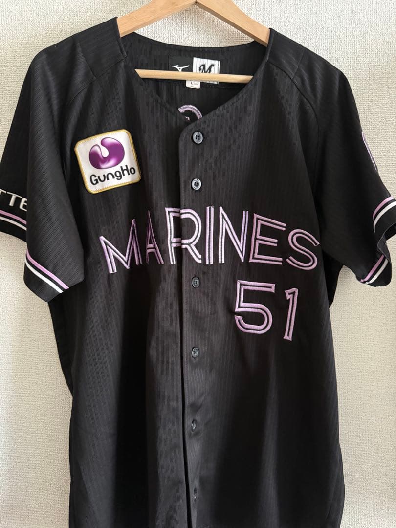 千葉ロッテマリーンズ　山口航輝　ブラックサマーウィーク　ユニフォーム