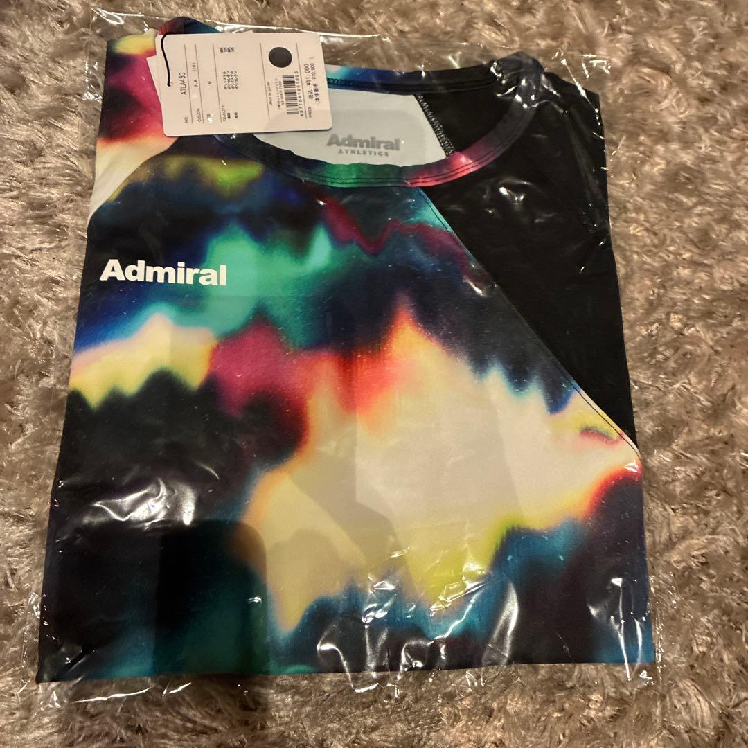 Admiral タイダイ柄 Tシャツ Mサイズ　テニス　ウェア　レディース　黒