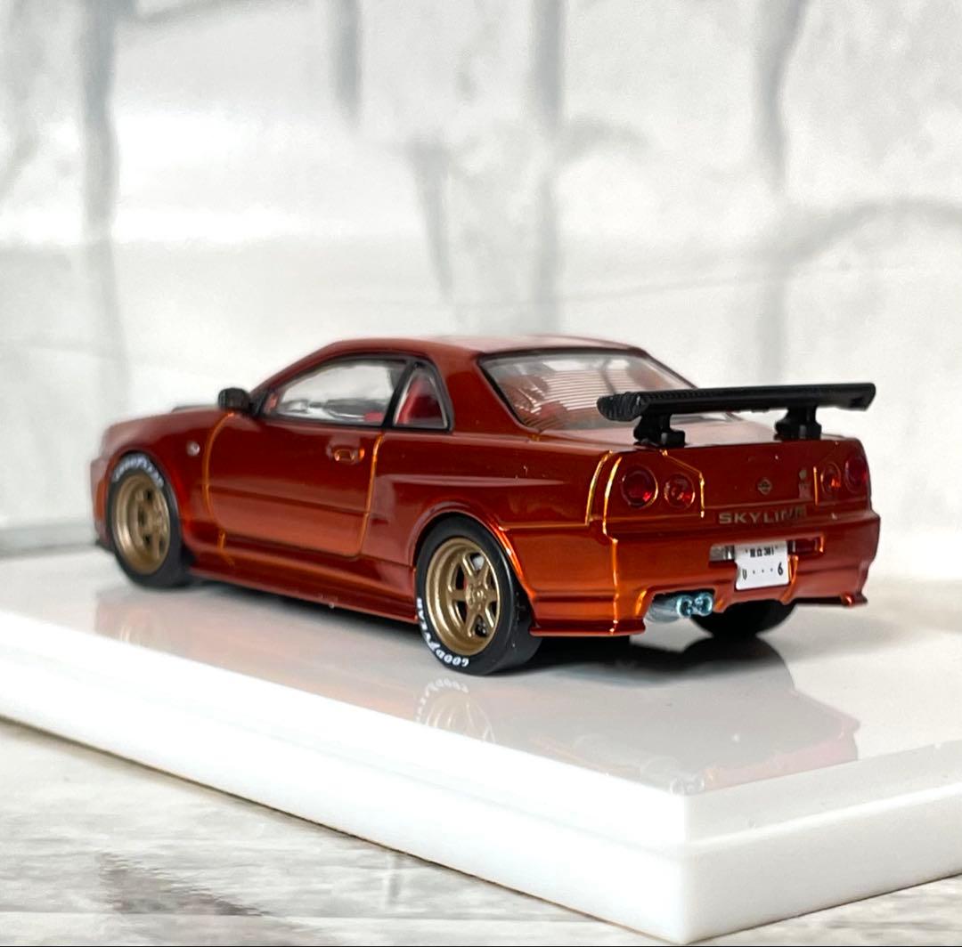 日産　スカイラインGTR R34 ホビーEXPO 1/64ミニカー