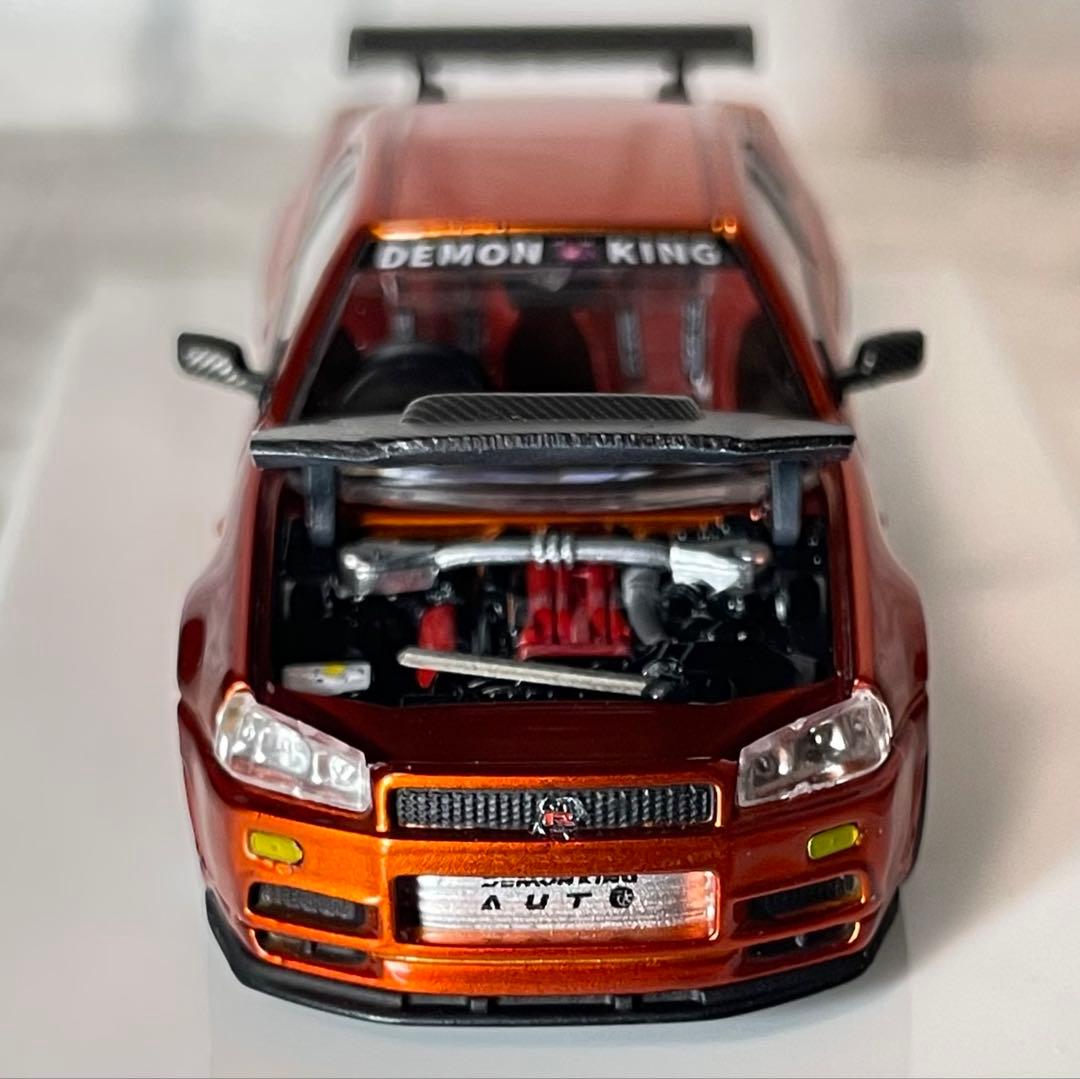 日産　スカイラインGTR R34 ホビーEXPO 1/64ミニカー