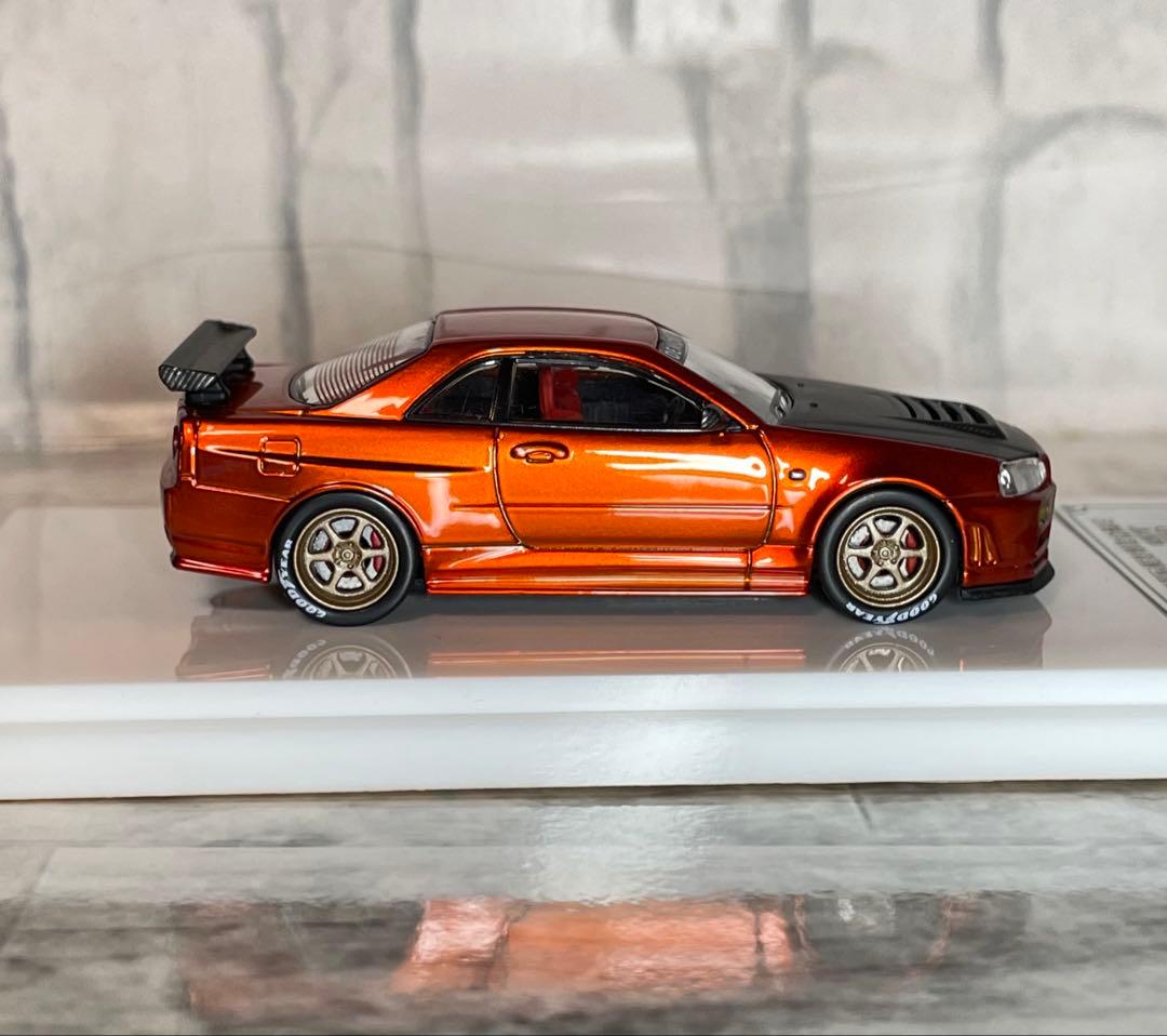 日産　スカイラインGTR R34 ホビーEXPO 1/64ミニカー