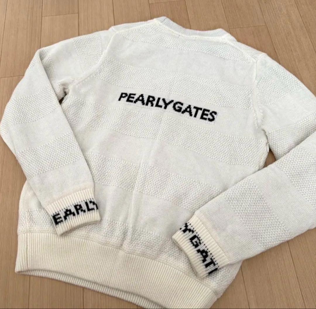 パーリーゲイツPEARLY GATE内側蓄熱素材ニット白