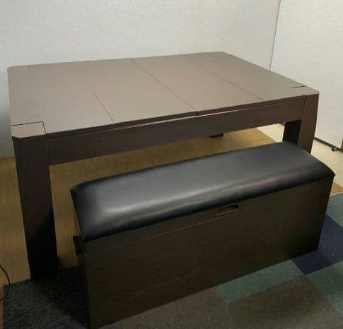 ボードゲームテーブル ダークブラウン 大きめ