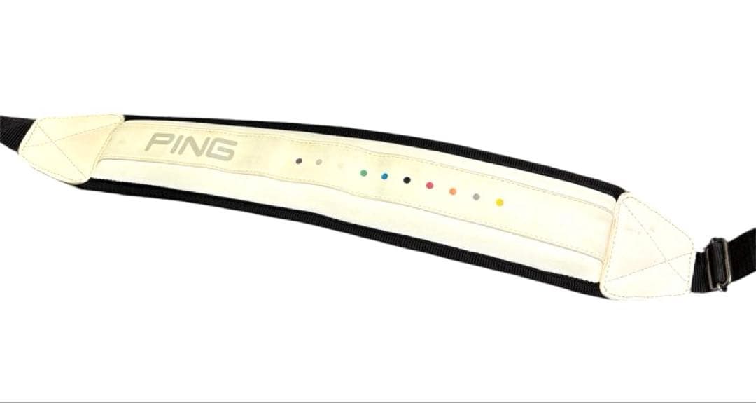 【中古美品】PING ゴルフ　キャディバッグ ホワイト　ゴルフバック