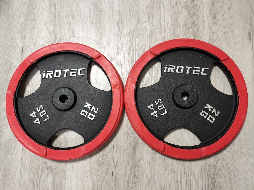 piero① iROTEC ラバー　バーベル　プレート 20kg x 1枚