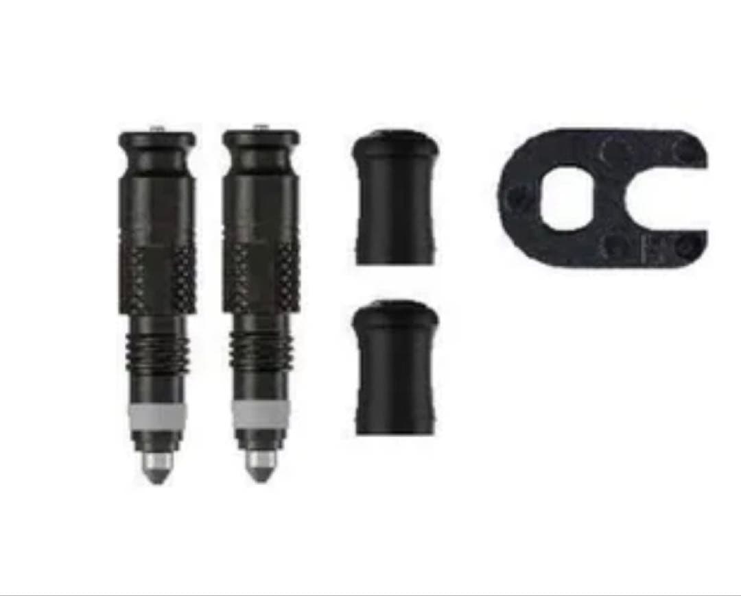 【新品】LEZYNE クリックバルブ専用フロアポンプ ＆ 変換コア5本セット