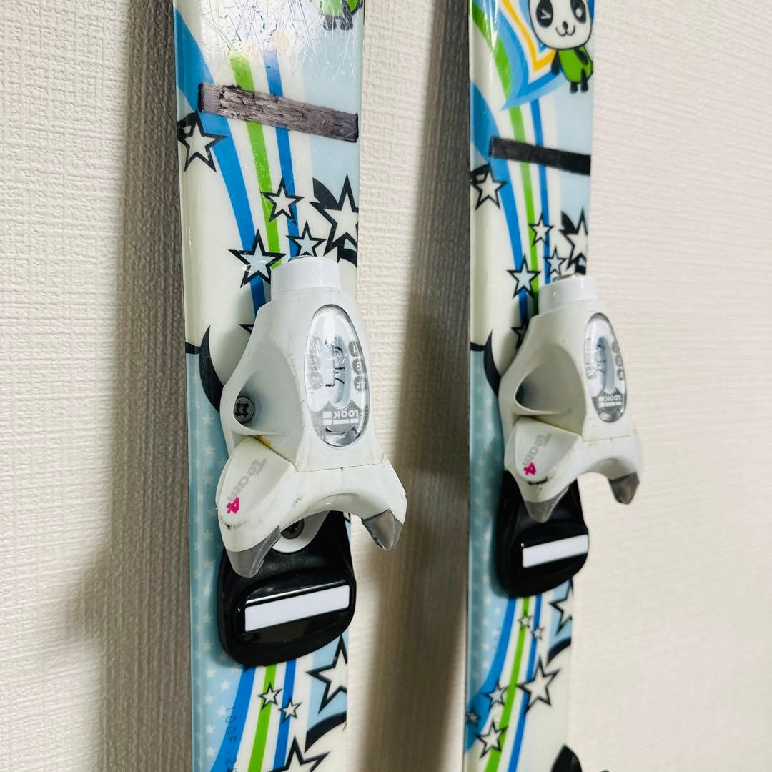 SWALLOW PANDAキッズスキー板　ストックセット 100cm パンダ