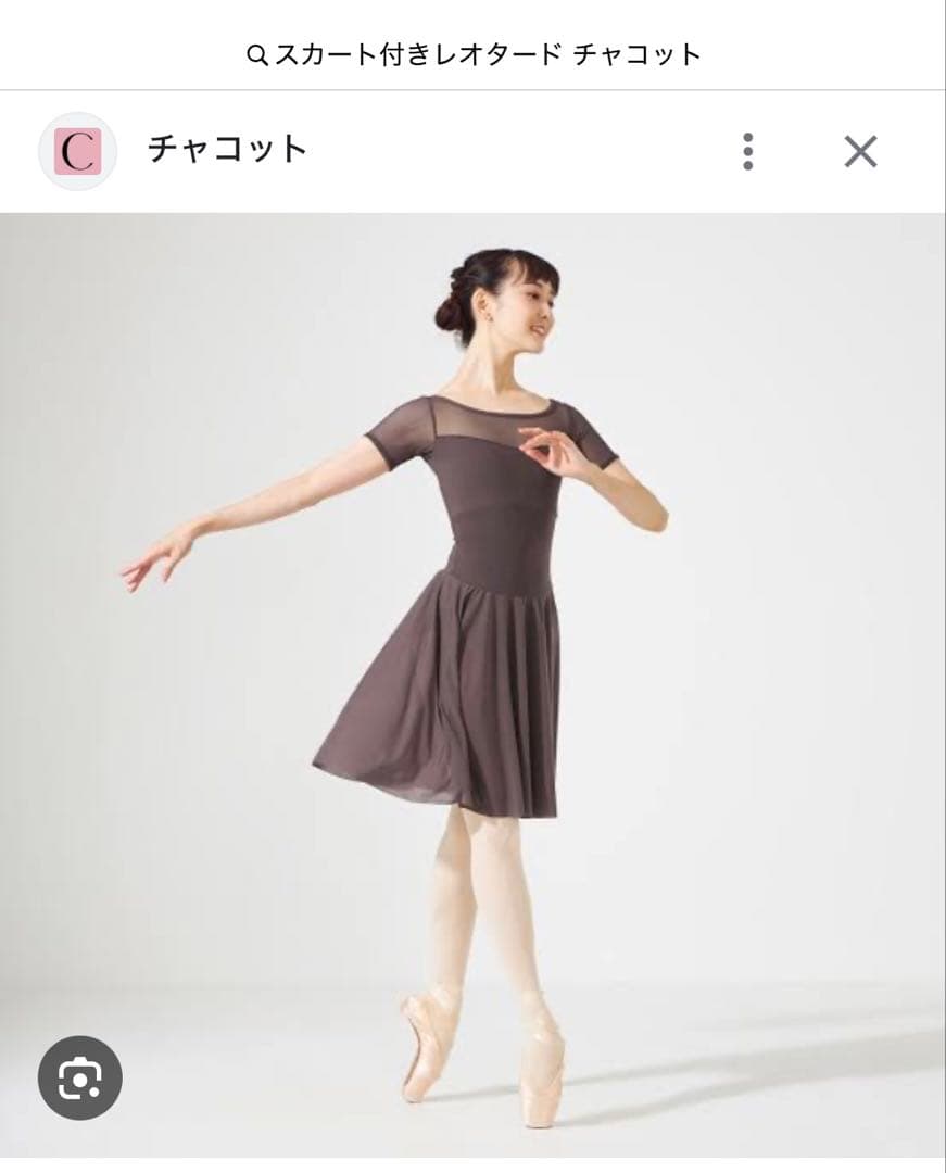 ★gaku様★【新品】チャコット スカート付きレオタード 黒　大人　LL